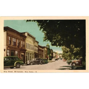 King Street Bridgewater Nova Scotia 19 Postcard